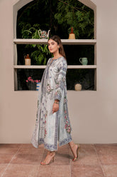 Resham Unstitched Cambric 3 Pcs Printed Suit D747